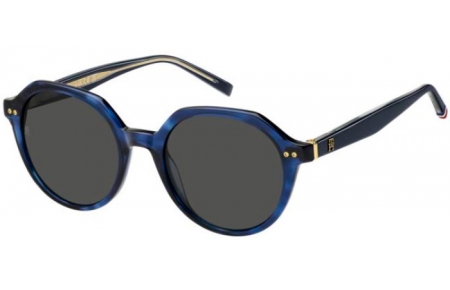 Gafas de Sol - Tommy Hilfiger - TH 2212/S - IPR (IR) HAVANA BLUE // GREY