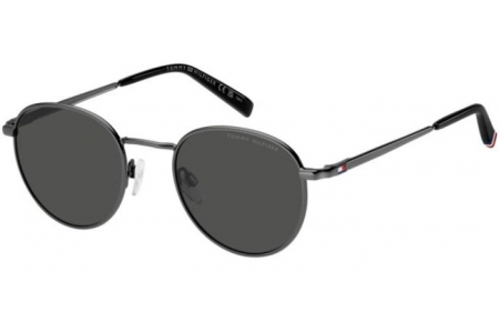 Gafas de Sol - Tommy Hilfiger - TH 2217/S - KJ1 (IR) DARK RUTHENIUM // GREY