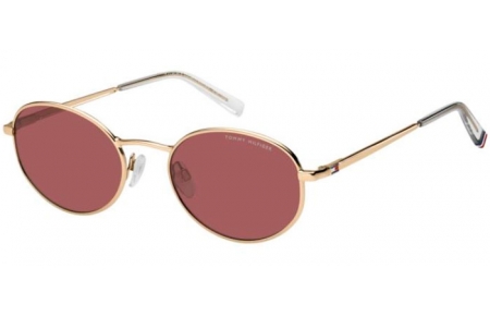 Gafas de Sol - Tommy Hilfiger - TH 2219/S - 000 (4S) ROSE GOLD // BURGUNDY