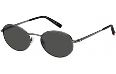 Gafas de Sol - Tommy Hilfiger - TH 2219/S - KJ1 (IR) DARK RUTHENIUM // GREY