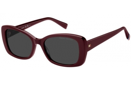 Gafas de Sol - Tommy Hilfiger - TH 2225/S - LHF (IR) BURGUNDY // GREY