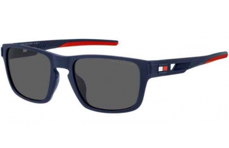 Sunglasses - Tommy Hilfiger - TH 1952/S - FLL (IR) MATTE BLUE // GREY