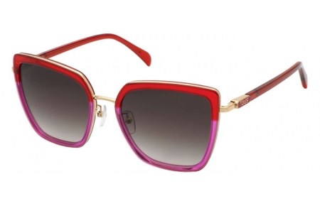 Gafas de Sol - Tous - STOC19 - 0873  TRANSPARENT MEDIUM RED VIOLET // BROWN GRADIENT