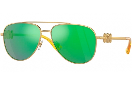 Gafas Junior - Versace eyewear junior - VK2002 - 10023R  GOLD // GREEN MIRROR