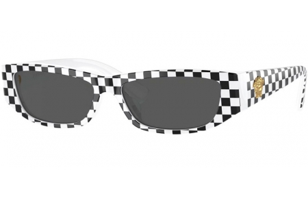 Gafas Junior - Versace eyewear junior - VK4002U - 540187  WHITTE BLACK CHESS // DARK GREY