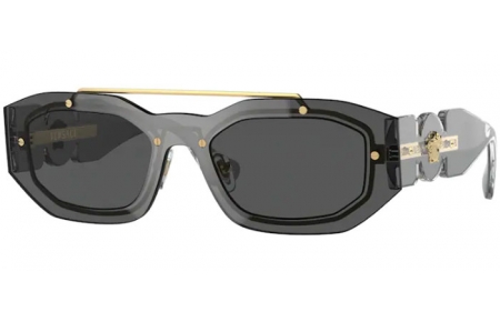 Gafas de Sol - Versace - VE2235 - 100287 TRANSPARENT DARK GREY // DARK GREY