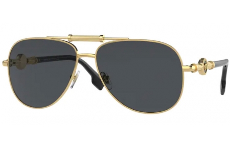 Gafas de Sol - Versace - VE2236 - 100287 GOLD // DARK GREY