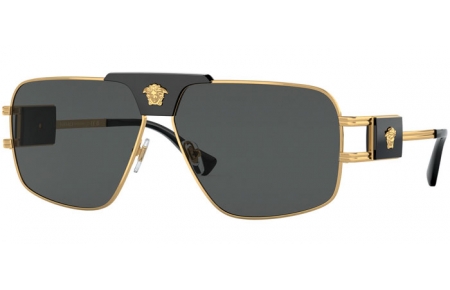 Gafas de Sol - Versace - VE2251 - 100287  GOLD // DARK GREY