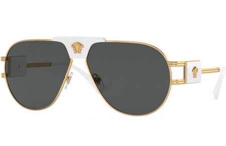 Gafas de Sol - Versace - VE2252 - 147187  GOLD // DARK GREY