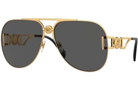 Gafas de Sol - Versace - VE2255 - 100287  GOLD // DARK GREY