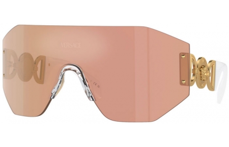 Gafas de Sol - Versace - VE2258 - 10027J  GOLD // BROWN MIRROR ROSE GOLD