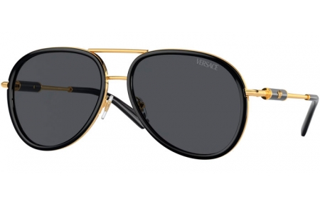 Gafas de Sol - Versace - VE2260 - 100287  BLACK // DARK GREY