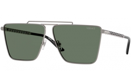 Gafas de Sol - Versace - VE2266 - 10013H  GUNMETAL // DARK GREEN