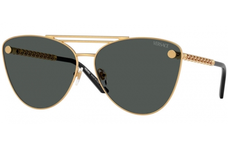 Gafas de Sol - Versace - VE2267 - 100287  GOLD // DARK GREY