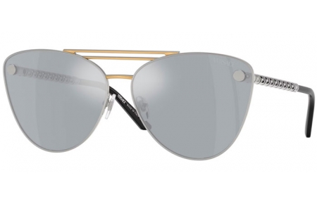 Gafas de Sol - Versace - VE2267 - 15141U  SILVER GOLD // BLUE MIRROR SILVER