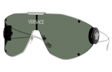 Gafas de Sol - Versace - VE2268 - 10003H  SILVER // DARK GREEN