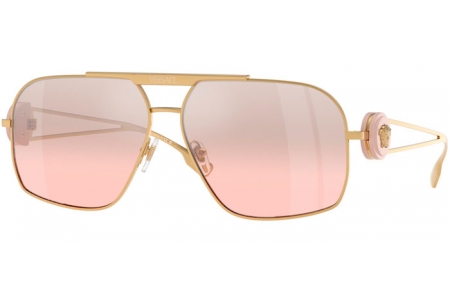 Gafas de Sol - Versace - VE2269 - 10027E  GOLD // LIGHT PINK MIRROR GRADIENT SILVER