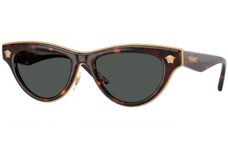 Gafas de Sol - Versace - VE2273 - 108/87 HAVANA // DARK GREY