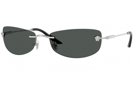 Gafas de Sol - Versace - VE2279 - 100087  SILVER // DARK GREY