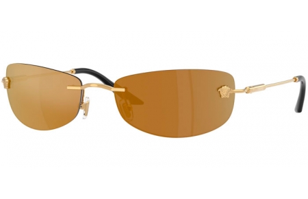 Gafas de Sol - Versace - VE2279 - 10027I  GOLD // BRONZE MIRROR GOLD