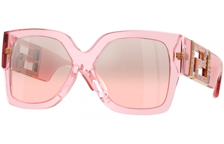 Gafas de Sol - Versace - VE4402 - 54727E  TRANSPARENT PINK // LIGHT PINK MIRROR SILVER GRADIENT