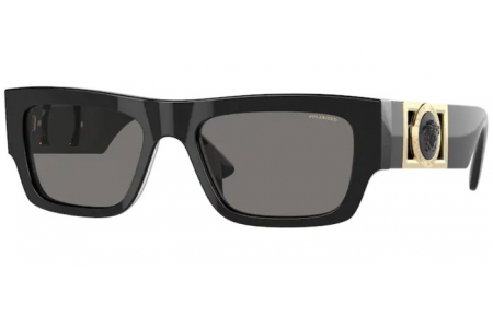 Lunettes de soleil - Versace - VE4416U - GB1/81 BLACK // DARK GREY POLARIZED