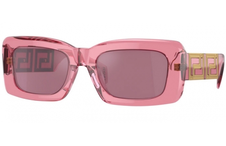 Gafas de Sol - Versace - VE4444U - 5355AK  TRANSPARENT PINK // VIOLET MIRROR SILVER