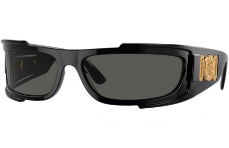 Gafas de Sol - Versace - VE4446 - 536087  BLACK // DARK GREY