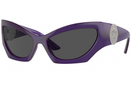 Gafas de Sol - Versace - VE4450 - 541987  TRANSPARENT VIOLET // DARK GREY