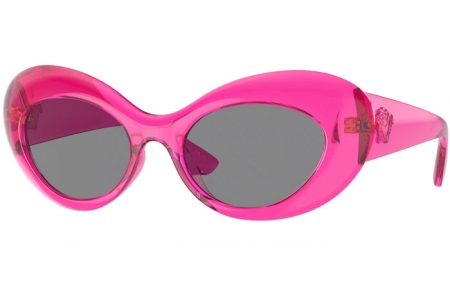 Gafas de Sol - Versace - VE4456U - 533487  TRANSPARENT PINK // GREY