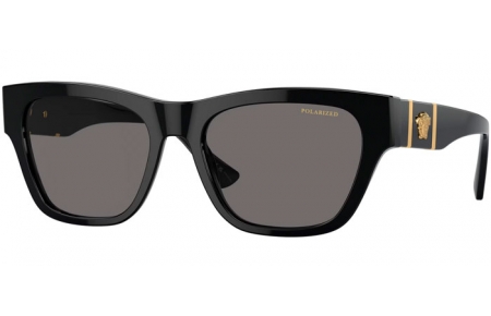 Lunettes de soleil - Versace - VE4457 - GB1/81 BLACK // DARK GREY POLARIZED