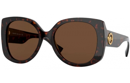 Gafas de Sol - Versace - VE4387 - 108/73 DARK HAVANA // BROWN