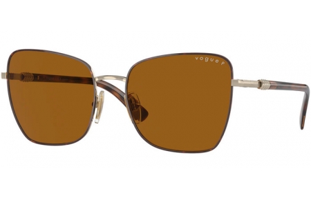 Lunettes de soleil - Vogue eyewear - VO4277SB - 507883 HAVANA LIGHT GOLD // DARK BROWN POLARIZED