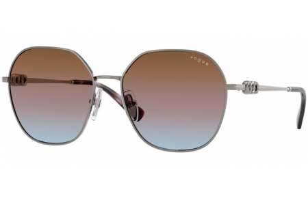 Lunettes de soleil - Vogue eyewear - VO4318SB - 548/48 GUNMETAL // BROWN GRADIENT PINK AZURE