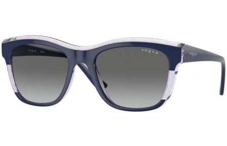 Gafas de Sol - Vogue eyewear - VO5557S - 313711  BLUE TRANSPARENT LILAC GLITTER // GREY GRADIENT