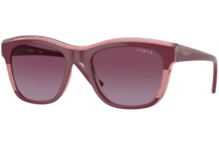 Gafas de Sol - Vogue eyewear - VO5557S - 31408H  PURPLE TRANSPARENT PURPLE GLITTER // DARK VIOLET GRADIENT