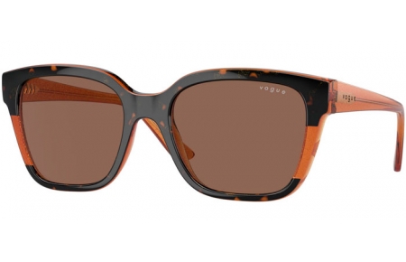 Gafas de Sol - Vogue eyewear - VO5558S - 313473  HAVANA TRANSPARENT BROWN GLITTER // DARK BROWN