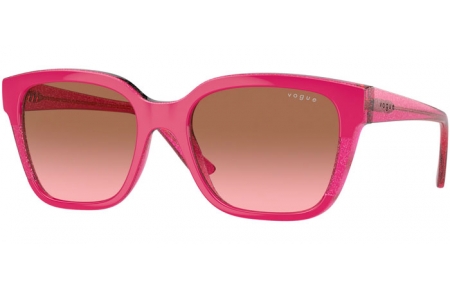 Gafas de Sol - Vogue eyewear - VO5558S - 313514 CHERRY TRANSPARENT FUCHSIA GLITTER // BROWN GRADIENT PINK