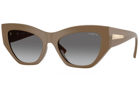 Lunettes de soleil - Vogue eyewear - VO5607S - 317511  LIGHT BROWN // DARK GREY GRADIENT