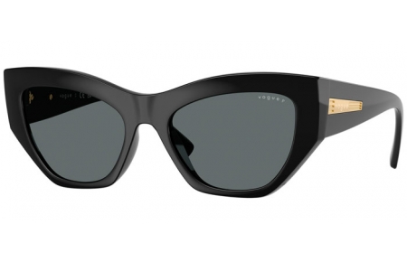 Lunettes de soleil - Vogue eyewear - VO5607S - W44/81 BLACK // DARK GREY POLARIZED