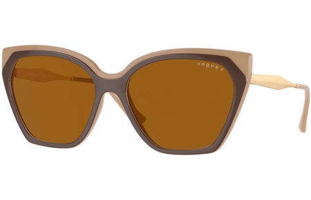 Gafas de Sol - Vogue eyewear - VO5521S - 310183  TOP NUDE BROWN // DARK BROWN POLARIZED