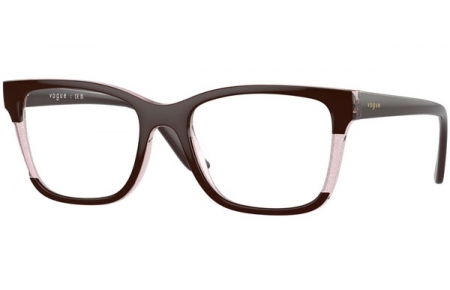 Monturas - Vogue eyewear - VO5556 - 3136 BROWN TRANSPARENT ROSE GLITTER