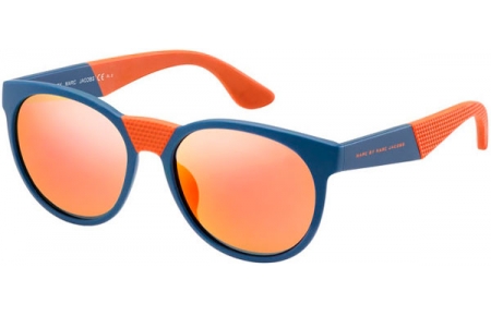 Gafas de Sol - Marc by Marc Jacobs - MMJ 356/S - 642 (UW) 	 BLUE RUBBER ORANGE // MULTIORANGE FLASH