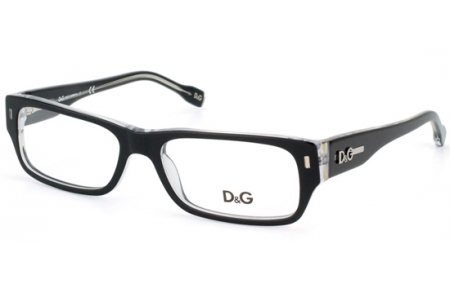 Monturas - Dolce & Gabbana - D&G1204 - 675 BLACK ON CRYSTAL