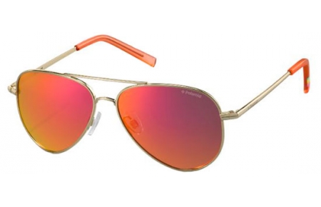 Gafas Junior - Polaroid Junior - PLD 8015/N - J5G (AI) GOLD // GREY PINK MIRROR POLARIZED