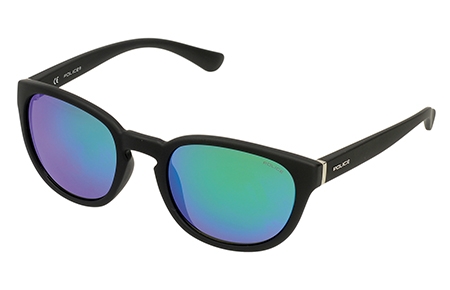 Gafas de Sol - Police - S1937 HOT 2 - 6AAV BLACK // GREEN BLUE MIRROR