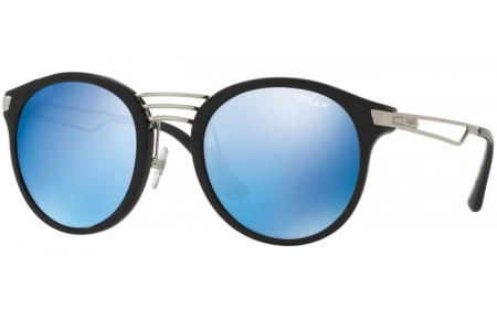 Lunettes de soleil - Vogue - VO5132S - W44/55 BLACK // BLUE MIRROR BLUE