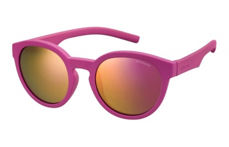 Gafas Junior - Polaroid Junior - PLD 8019/S - CYQ (AI) DARK PINK // GREY PINK MIRROR POLARIZED