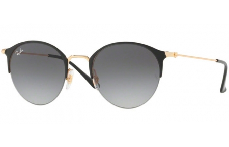 Lunettes de soleil - Ray-Ban® - Ray-Ban® RB3578 - 187/11 GOLD TOP SHINY BLACK // LIGHT GREY GRADIENT DARK GREY