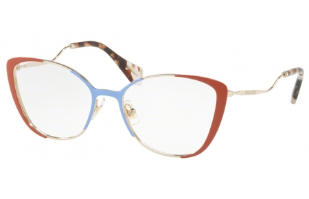 Lunettes de vue - Miu Miu - VMU 51QV - VYF1O1 PALE GOLD AZURE RUSSET